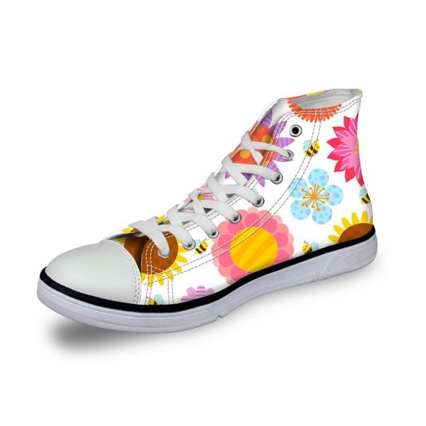 hycool bees flowers print women high canvas shoes flat female outdoor walking footwear casual stylish sneakers for teen girl, Black
hycool bees flowers print women high canvas shoes flat female outdoor walking footwear casual stylish sneakers for teen girl, Black
