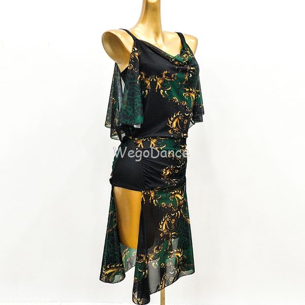 suspender dresses latin dancing practice clothes latin dance dress female green printed rumba cha cha samba tango, Black;red
suspender dresses latin dancing practice clothes latin dance dress female green printed rumba cha cha samba tango, Black;red
