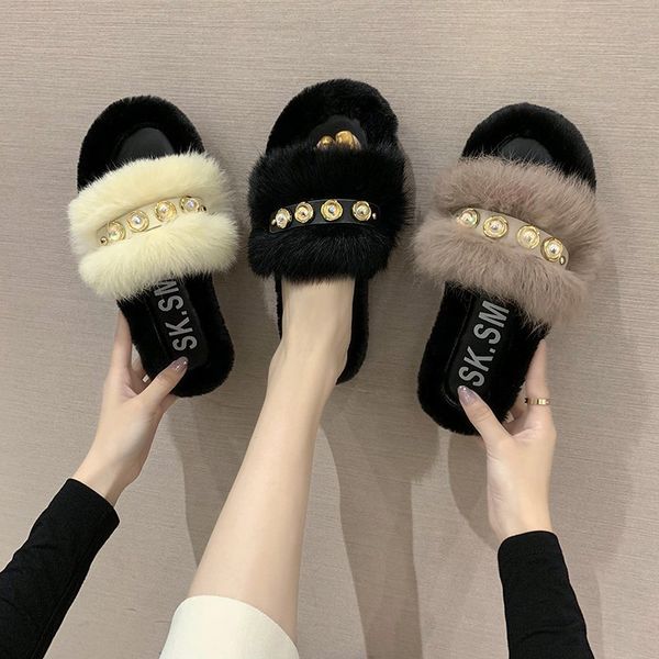 shoes slippers casual flock fur flip flops slides luxury rubber plush flat soft basic pu rome fabric fashion concise shoes, Black
shoes slippers casual flock fur flip flops slides luxury rubber plush flat soft basic pu rome fabric fashion concise shoes, Black