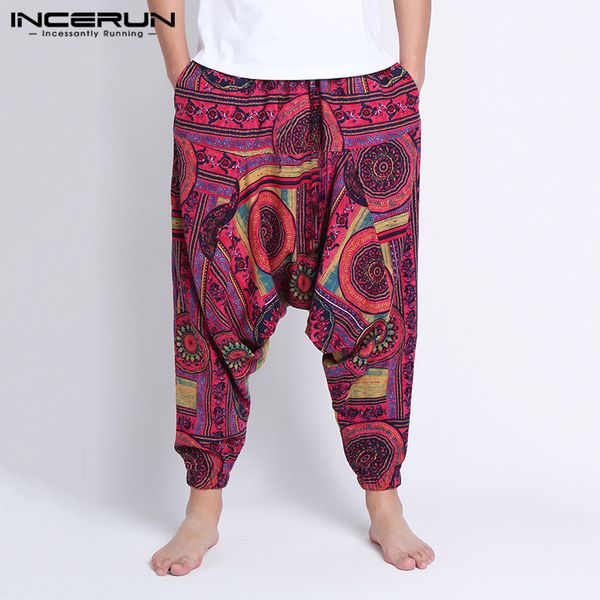 men ethnic harem pants casual drop crotch pants man vintage printed trousers fashion loose cotton joggers summer pantanlones 5xl, Black
men ethnic harem pants casual drop crotch pants man vintage printed trousers fashion loose cotton joggers summer pantanlones 5xl, Black