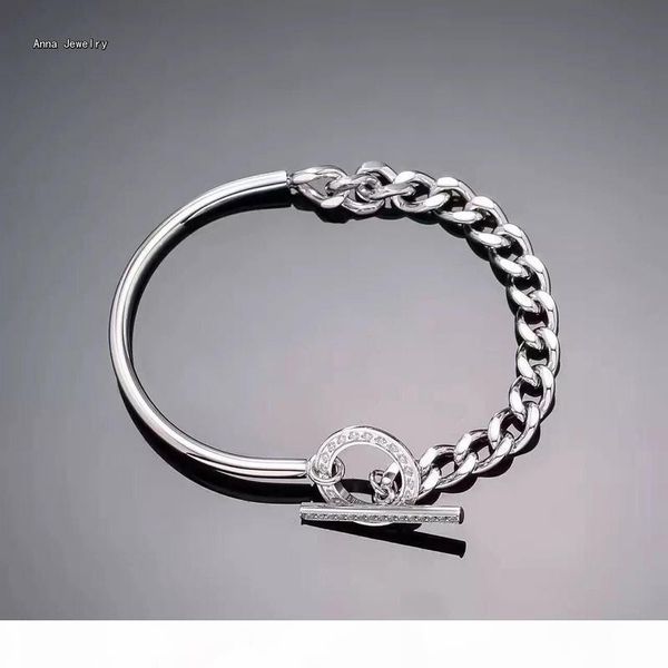 vintage chain with band toggle bracelet stainless steel with full stones on charm finest chain bracelet for women, White
vintage chain with band toggle bracelet stainless steel with full stones on charm finest chain bracelet for women, White