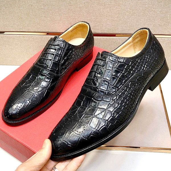 new highquality mens embossed leather dress shoes, mens fashion dress wedding shoes, men's high-quality cowhide lace-up work with qxr, Black
new highquality mens embossed leather dress shoes, mens fashion dress wedding shoes, men's high-quality cowhide lace-up work with qxr, Black