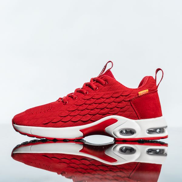 new men's casual shoes fish scale design running mesh breathable sports outdoor fashion comfortable large size red white shoes, Black
new men's casual shoes fish scale design running mesh breathable sports outdoor fashion comfortable large size red white shoes, Black
