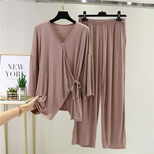 uhegc modier two-piece suit women's summer home clothes pajamas pajamas thin v-neck short sleeve tie cardigan loose home clothes nig, Blue;red
uhegc modier two-piece suit women's summer home clothes pajamas pajamas thin v-neck short sleeve tie cardigan loose home clothes nig, Blue;red