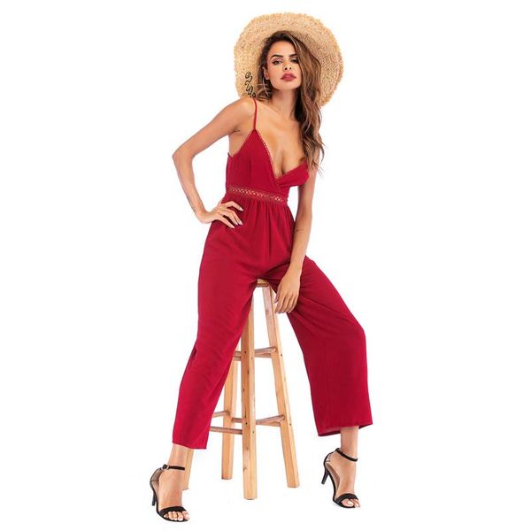 summer red strap jumpsuits bow lacing backless bandage deep v-neck high waist loose long pants party lace jumpsuits ladies, Black;white
summer red strap jumpsuits bow lacing backless bandage deep v-neck high waist loose long pants party lace jumpsuits ladies, Black;white