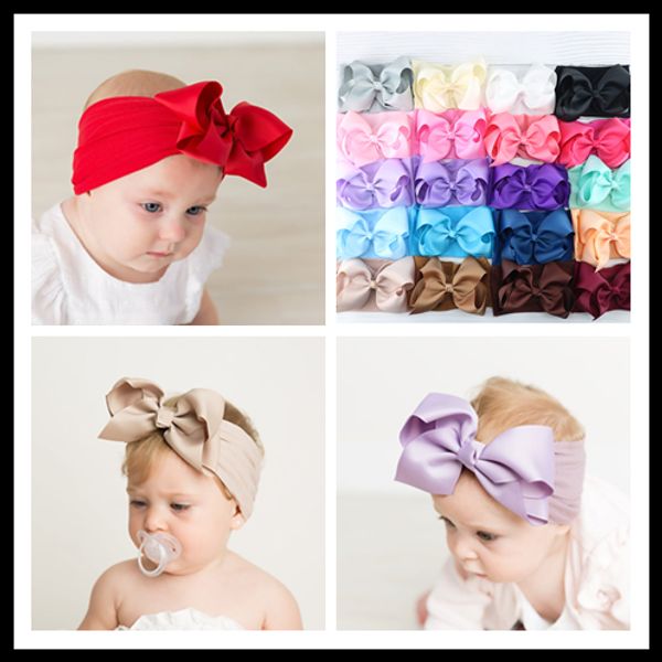 5" large ribbon bow with nylon headband soft stretched hair band for baby girls headwrap newborn bow headbands turban, Slivery;white
5" large ribbon bow with nylon headband soft stretched hair band for baby girls headwrap newborn bow headbands turban, Slivery;white
