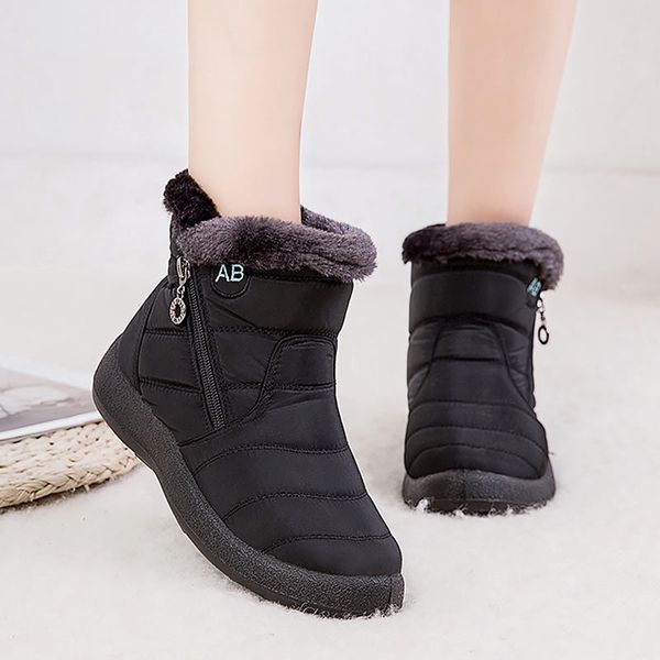women boots 2020 new waterproof winter snow boots winter shoes woman casual lightweight side zipper warm plush fur ankle, Black
women boots 2020 new waterproof winter snow boots winter shoes woman casual lightweight side zipper warm plush fur ankle, Black