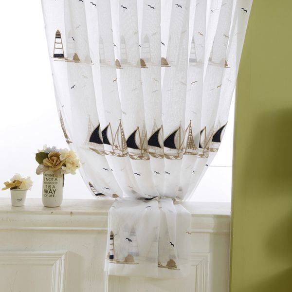 curtain & drapes embroidered sailboat sheer white linen curtains for living room kids tulle children boys girls bedroom ag103&2
curtain & drapes embroidered sailboat sheer white linen curtains for living room kids tulle children boys girls bedroom ag103&2