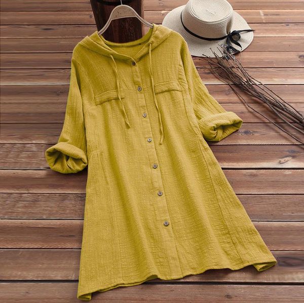 women blouse long sleeves 2020 new brand cotton linen shirt soild hooded autumn winter blouse for women casual, White
women blouse long sleeves 2020 new brand cotton linen shirt soild hooded autumn winter blouse for women casual, White
