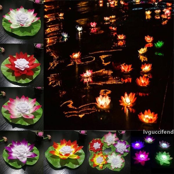 led lotus lamp diameter 18 cm wishing light floating flower pool light colorful lotus water latern candle lamp for wedding party festival 
led lotus lamp diameter 18 cm wishing light floating flower pool light colorful lotus water latern candle lamp for wedding party festival