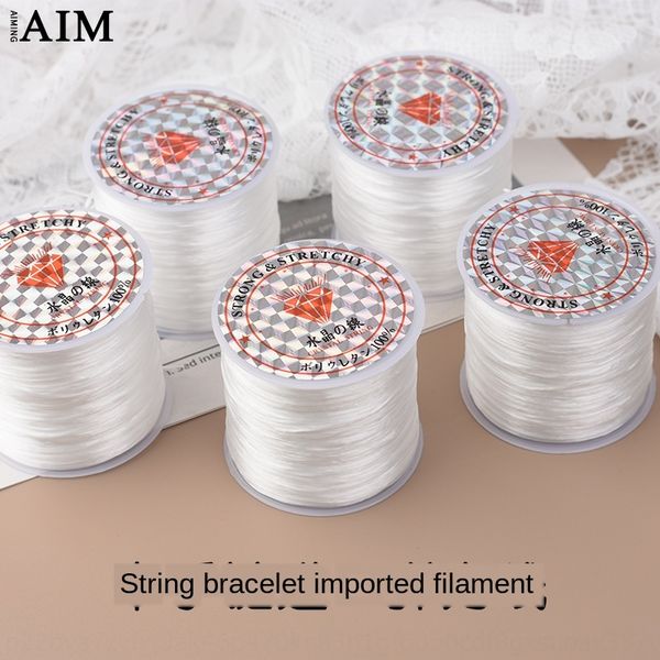 flat crystal elastic line elastic line diy diy flat bracelet handmade accessories beads bracelet rope, Silver
flat crystal elastic line elastic line diy diy flat bracelet handmade accessories beads bracelet rope, Silver