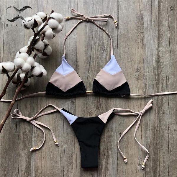 строка bikinis 2020 mujer бразильский thong bikini set холтер купальники женщины лоскутная купальник женский купальный костюм бинт новый, White;black
строка bikinis 2020 mujer бразильский thong bikini set холтер купальники женщины лоскутная купальник женский купальный костюм бинт новый, White;black