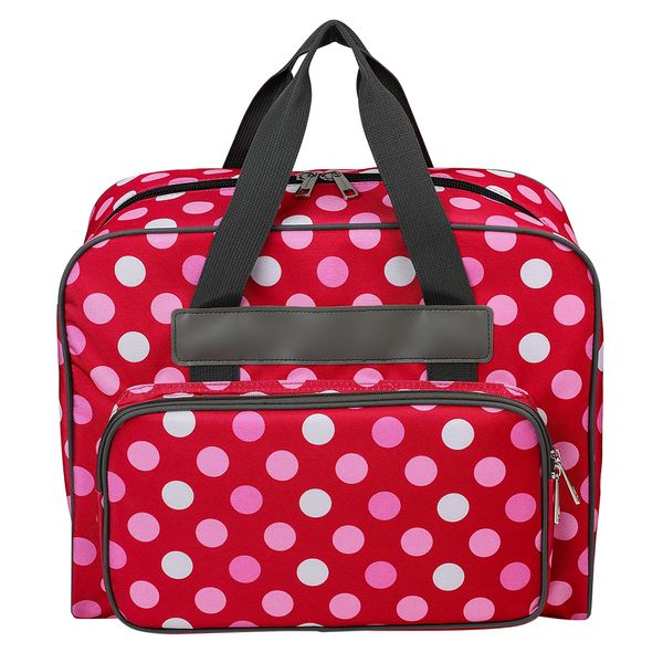 sewing machine bag large capacity dot pattern fashion useful storage bags oxford cloth home use assorted tote multi-functional, Black
sewing machine bag large capacity dot pattern fashion useful storage bags oxford cloth home use assorted tote multi-functional, Black