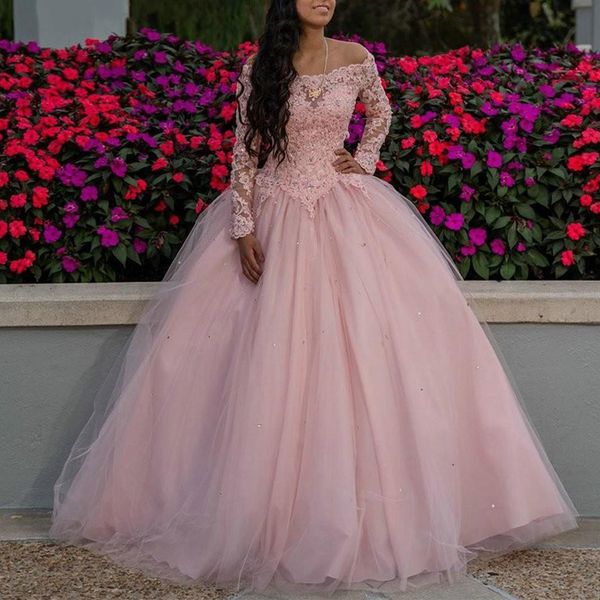 classic blush long sleeves quinceanera dresses off shoulder lace beaded sequins keyhole backless prom graduation pageant dresses, Blue;red
classic blush long sleeves quinceanera dresses off shoulder lace beaded sequins keyhole backless prom graduation pageant dresses, Blue;red