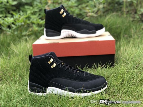 2019 new original air 12 reverse taxi retro black white 12s xii authentic 130690-017 metallic gold men basketball shoes sneakers with box
2019 new original air 12 reverse taxi retro black white 12s xii authentic 130690-017 metallic gold men basketball shoes sneakers with box
