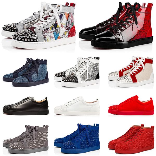 selling designer sneakers red bottoms men and women shoes genuine leather casual shoes studded spike shoes leather trainers, Black
selling designer sneakers red bottoms men and women shoes genuine leather casual shoes studded spike shoes leather trainers, Black