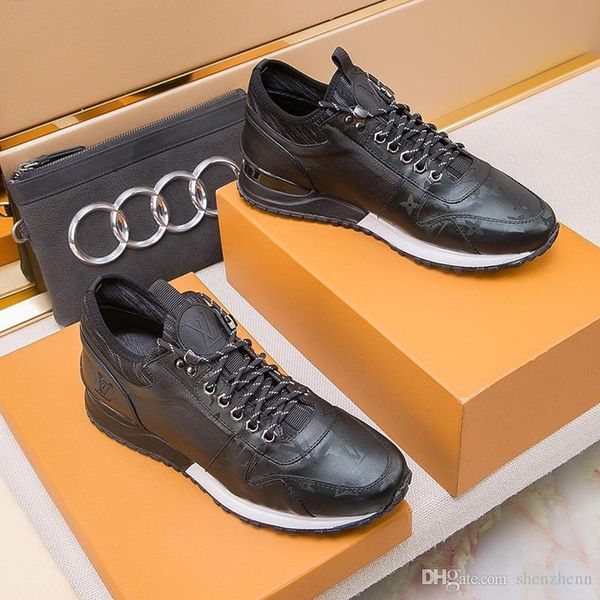 new style men shoes sneakers flats luxury design casual shoes for men leather sneakers with dust bag and box mens shoes sneaker, Black
new style men shoes sneakers flats luxury design casual shoes for men leather sneakers with dust bag and box mens shoes sneaker, Black