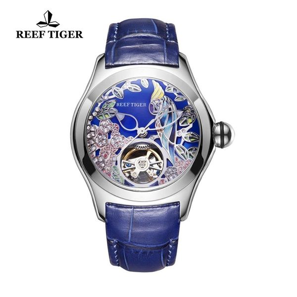 reef tiger top brand luxury женщины часы синий кожаный ремешок аналоговые механические часы стали спортивные часы rga7105, Slivery;brown
reef tiger top brand luxury женщины часы синий кожаный ремешок аналоговые механические часы стали спортивные часы rga7105, Slivery;brown