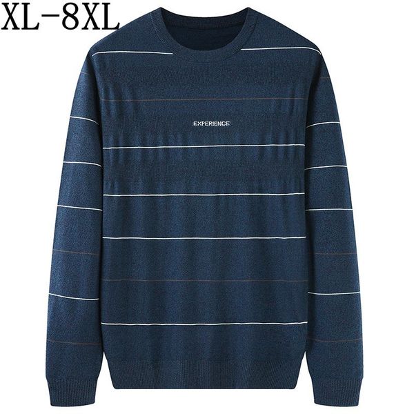 men's sweaters size 8xl 7xl 6xl wool sweater men 2021 casual striped o-neck pull homme autumn winter cotton pullover brand, White;black
men's sweaters size 8xl 7xl 6xl wool sweater men 2021 casual striped o-neck pull homme autumn winter cotton pullover brand, White;black