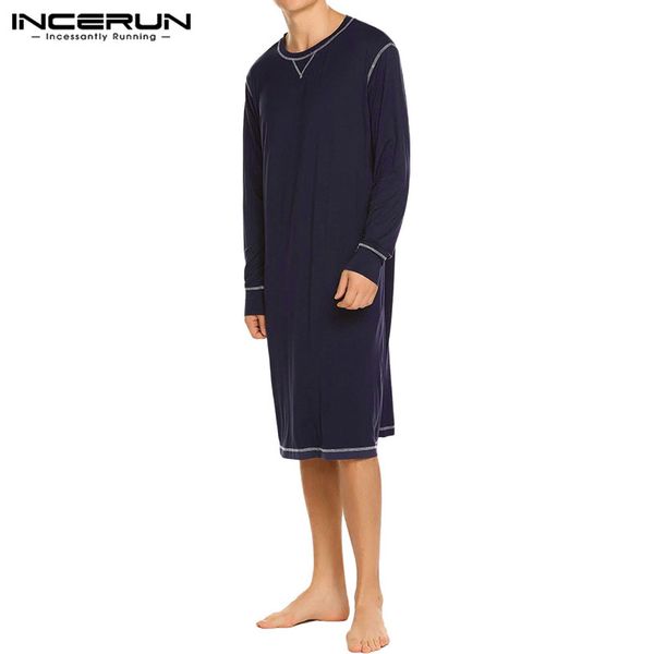 incerun mens leisure sleep robes long sleeve round neck bathrobes solid loose nightgown fashion breathable homewear plus size 7, Black;brown
incerun mens leisure sleep robes long sleeve round neck bathrobes solid loose nightgown fashion breathable homewear plus size 7, Black;brown