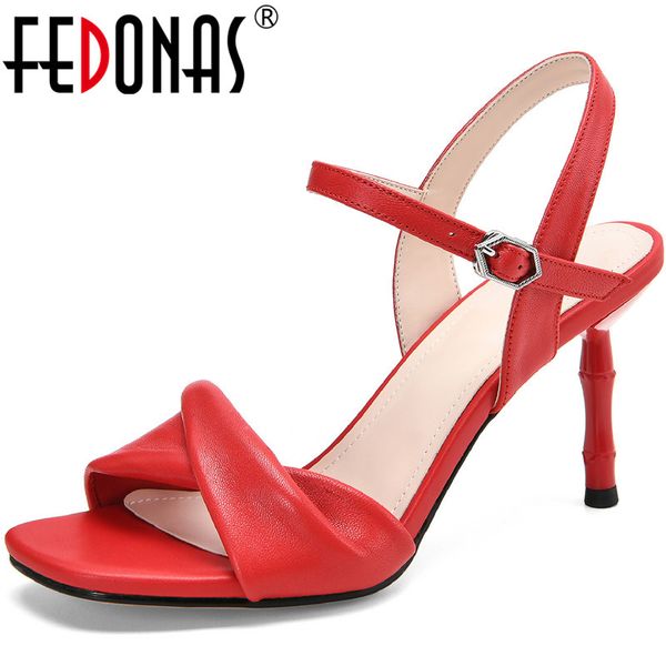 fedonas genuine leather pleated sandals for woman fashion quality high heels pumps 2020 summer office lady silver shoes woman, Black
fedonas genuine leather pleated sandals for woman fashion quality high heels pumps 2020 summer office lady silver shoes woman, Black