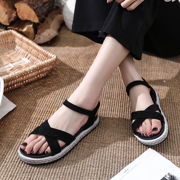 cross wedge sandals sandals vogue of new fund of 2020 thick bottom sandals, a word buckle sandals, roman women, Black
cross wedge sandals sandals vogue of new fund of 2020 thick bottom sandals, a word buckle sandals, roman women, Black