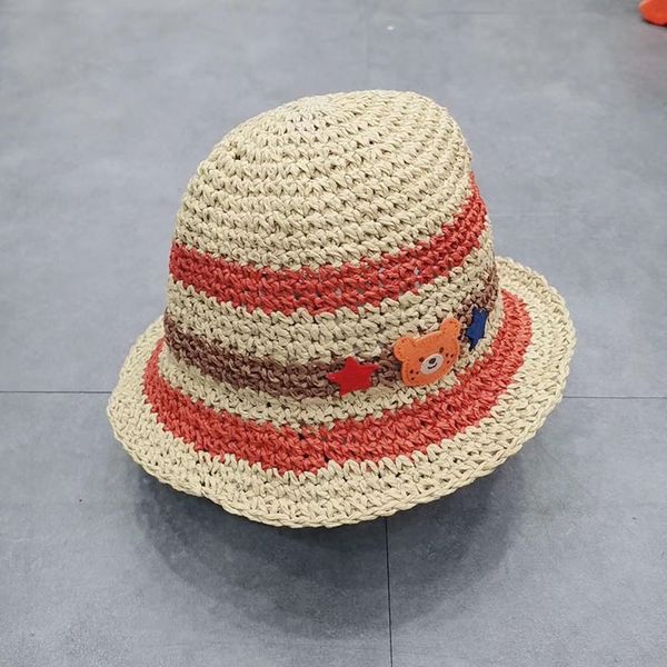 new season boys' girls sun ' straw cartoon bear rabbit children's hand-made straw hat sunshade hat, Yellow
new season boys' girls sun ' straw cartoon bear rabbit children's hand-made straw hat sunshade hat, Yellow
