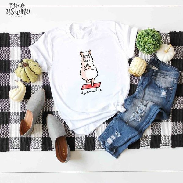 women t shirts 100% cotton graphic tees plus size short sleeve female funny llama print exercise printed shirt tee casual clothes, White
women t shirts 100% cotton graphic tees plus size short sleeve female funny llama print exercise printed shirt tee casual clothes, White