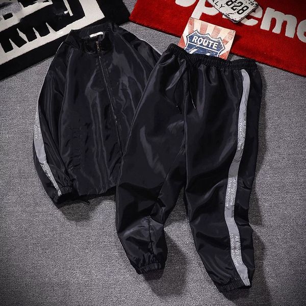 fashion tracksuit for men casual 2 pieces running sets reflective strip set long sleeve crop + pants fitness sportswear, Gray
fashion tracksuit for men casual 2 pieces running sets reflective strip set long sleeve crop + pants fitness sportswear, Gray