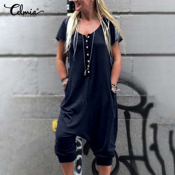 vintage summer drop-crotch jumpsuits women celmia casual rompers short sleeve o-neck buttons female playsuits solid overalls 5xl, Black;white
vintage summer drop-crotch jumpsuits women celmia casual rompers short sleeve o-neck buttons female playsuits solid overalls 5xl, Black;white