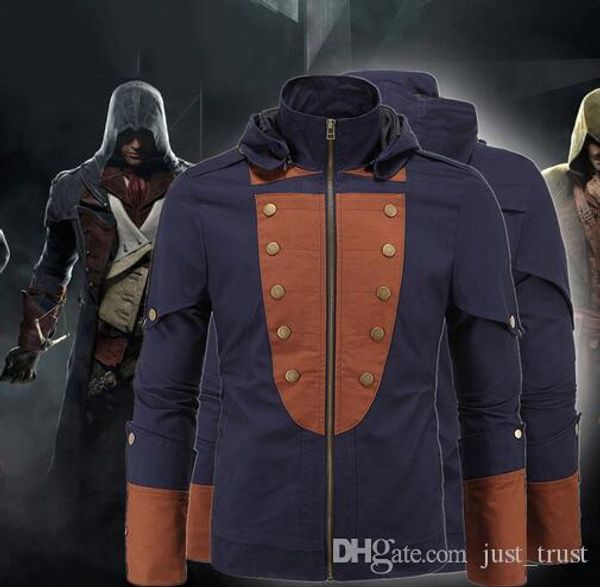 2016 assassin s creed costumes jacket men fashion mission cosplay hoodies movie the avengers superhero roleplay halloween party costume, Black;red
2016 assassin s creed costumes jacket men fashion mission cosplay hoodies movie the avengers superhero roleplay halloween party costume, Black;red