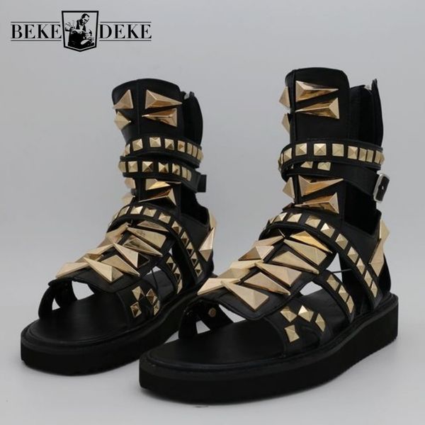 mens gladiator sandals hollow platform rivets punk sandals genuine leather summer ankle boots plus size black beach
mens gladiator sandals hollow platform rivets punk sandals genuine leather summer ankle boots plus size black beach