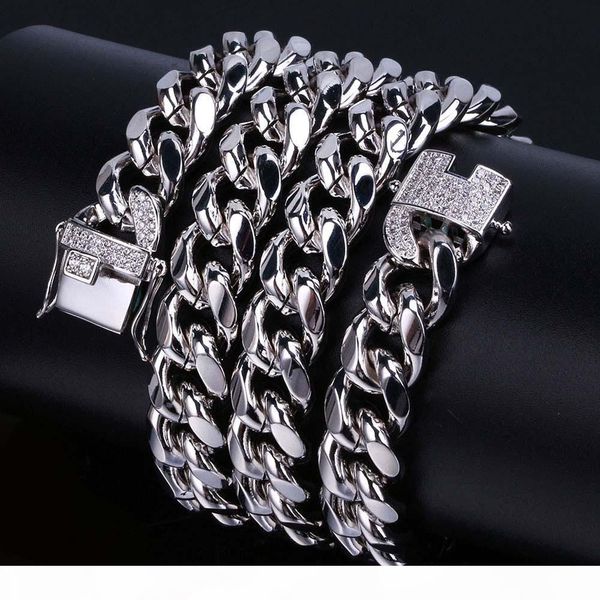 stainless steel 18k real gold electroplated micro-studded diamond clasp miami cuba link necklace for men high polished iced out chains, Silver
stainless steel 18k real gold electroplated micro-studded diamond clasp miami cuba link necklace for men high polished iced out chains, Silver
