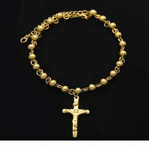 unisex 14k позолоченный розария бисера браслет из нержавеющей стали креста с иисусом подвески подвеска link chain религия женский pulseira, Black
unisex 14k позолоченный розария бисера браслет из нержавеющей стали креста с иисусом подвески подвеска link chain религия женский pulseira, Black