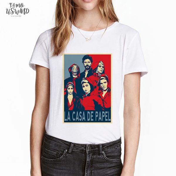 new money heist tshirt the house paper la casa de papel camiseta t shirt women summer casual dali mask casa de, White
new money heist tshirt the house paper la casa de papel camiseta t shirt women summer casual dali mask casa de, White