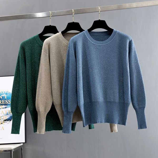 women's sweaters bygouby bling women pullover and sweater 2021 autumn winter lantern long sleeve knitwear elegant female jumper pull fe, White;black
women's sweaters bygouby bling women pullover and sweater 2021 autumn winter lantern long sleeve knitwear elegant female jumper pull fe, White;black