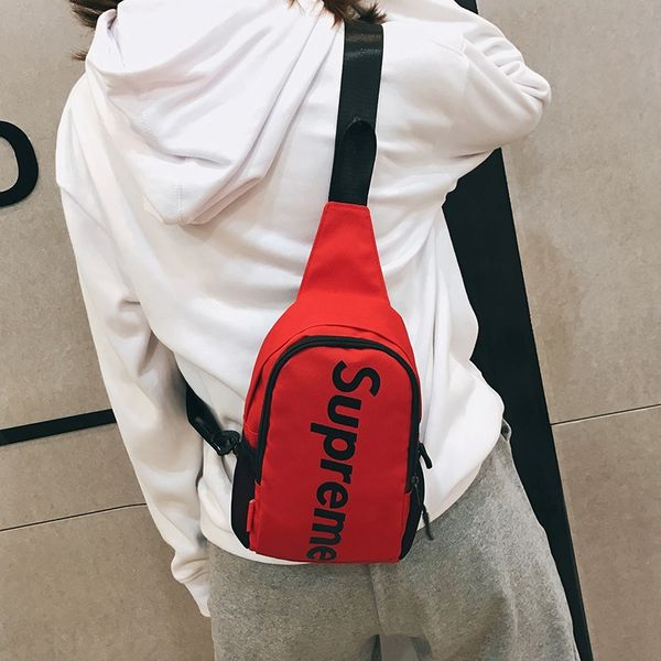 2019 new letter fashion men's and women's chest korean leisure travel style single shoulder cross leisure bag travel bag, White
2019 new letter fashion men's and women's chest korean leisure travel style single shoulder cross leisure bag travel bag, White