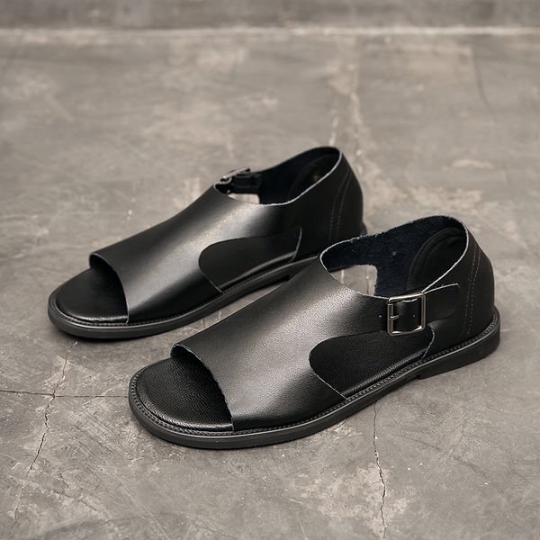 yomior summer new vintage men shoes non-slip british genuine cow leather casual breathable sandals beach slippers black flats
yomior summer new vintage men shoes non-slip british genuine cow leather casual breathable sandals beach slippers black flats