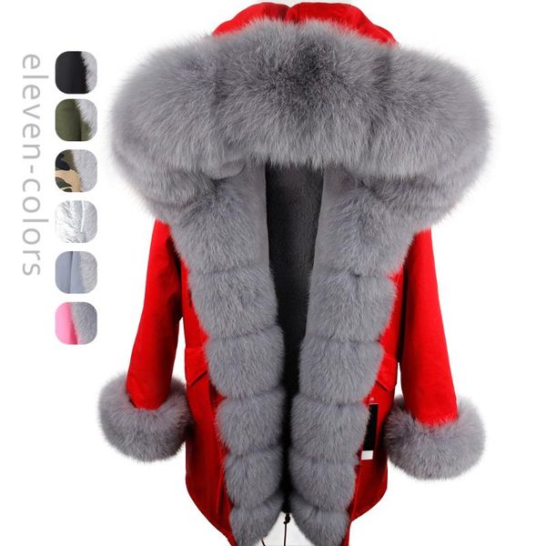 real fur coat women winter jacket real fur collar lining oddfox brand long parka waterproof hood thick warm, Black
real fur coat women winter jacket real fur collar lining oddfox brand long parka waterproof hood thick warm, Black