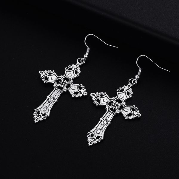 trendy vintage cross shape dangle antique silver plated earrings for women girl retro drop earrings cute earring jewelry bijoux, Golden
trendy vintage cross shape dangle antique silver plated earrings for women girl retro drop earrings cute earring jewelry bijoux, Golden
