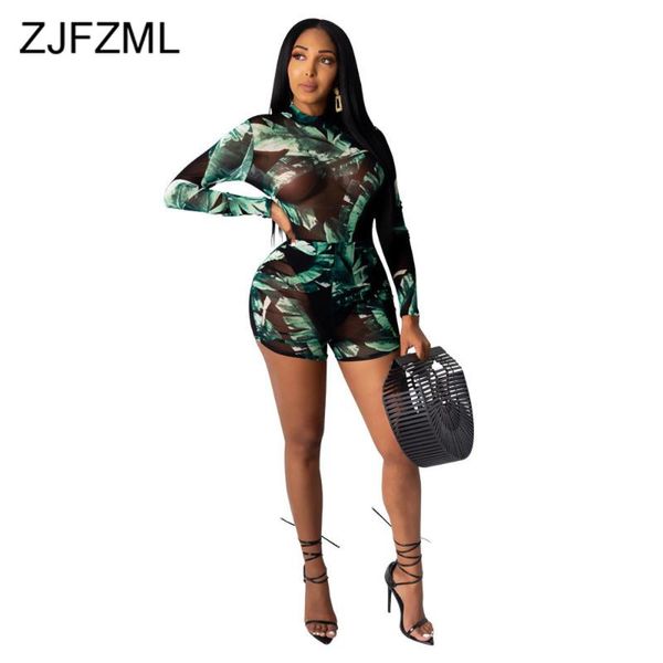 summer women sheer mesh leaf printed jumpsuits stand collar long sleeve slim shorts one piece overalls zipper up wear both sides, Black;white
summer women sheer mesh leaf printed jumpsuits stand collar long sleeve slim shorts one piece overalls zipper up wear both sides, Black;white