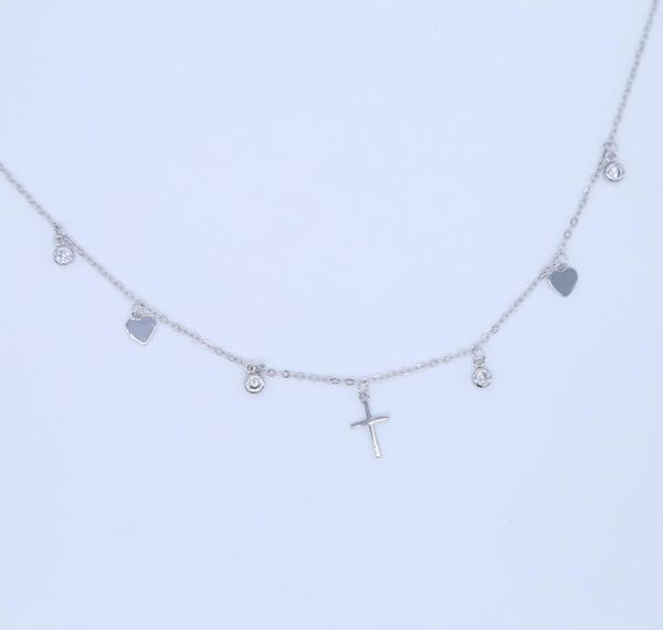 2020 new fashion elegant women dangle charm cross heart necklace party simple necklaces friendship gifts pendant necklaces, Silver
2020 new fashion elegant women dangle charm cross heart necklace party simple necklaces friendship gifts pendant necklaces, Silver