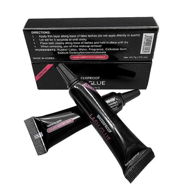 

Black and white style lash glue No allergy waterproof False Eyelashes glue Stickiness lasts Mink Eyelash grafting tools