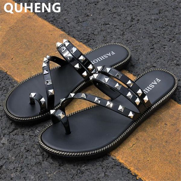 slippers rivet women's outdoor platform beach flip flops fashion korean version wild summer woman shoe gladiator sandalias mujer, Black
slippers rivet women's outdoor platform beach flip flops fashion korean version wild summer woman shoe gladiator sandalias mujer, Black