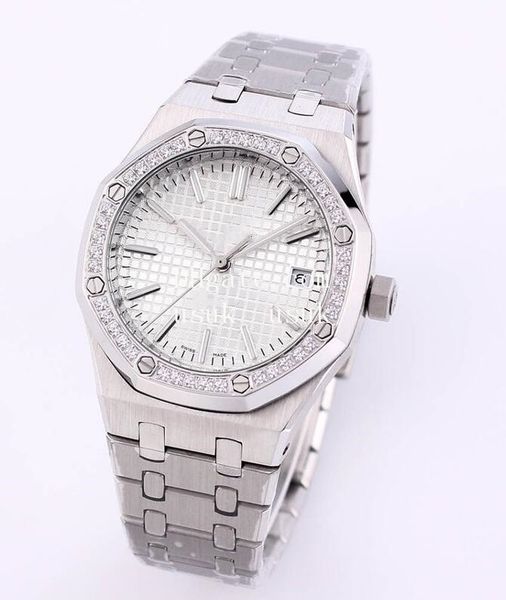 women's watches 37mm n8 15450ba 15450st 15450ba 15450or 15450o diamond bezel movement automatic 3atm waterproof watches, Slivery;brown
women's watches 37mm n8 15450ba 15450st 15450ba 15450or 15450o diamond bezel movement automatic 3atm waterproof watches, Slivery;brown