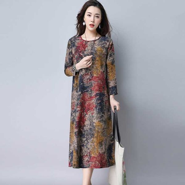 autumn cotton linen dress women loose plus size print long sleeves pocket dress slim plus size female clothing vestidos da718, Black;gray
autumn cotton linen dress women loose plus size print long sleeves pocket dress slim plus size female clothing vestidos da718, Black;gray