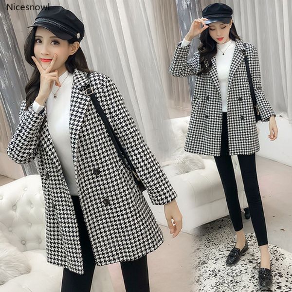 nicesnowl wool winter coat women loose plaid loose winter coats fashion overcoat ladies coats double breasted coat korean, Black
nicesnowl wool winter coat women loose plaid loose winter coats fashion overcoat ladies coats double breasted coat korean, Black