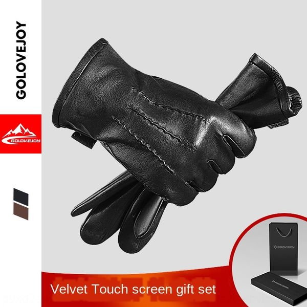 men' sheepskin outdoor warm and gloves riding touch screen warm waterproof windproof genuine leather gloves gift box, Blue;gray
men' sheepskin outdoor warm and gloves riding touch screen warm waterproof windproof genuine leather gloves gift box, Blue;gray
