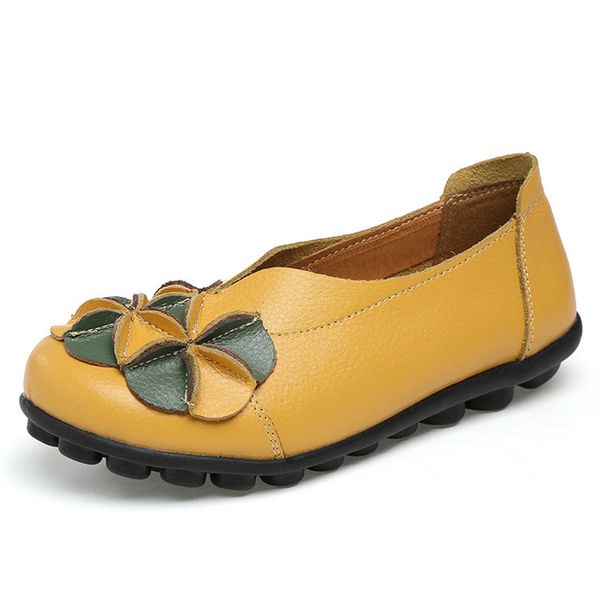 women real leather flowers shoes loafers mother loafers soft leisure flats female driving casual footwear solid boat shoes, Black
women real leather flowers shoes loafers mother loafers soft leisure flats female driving casual footwear solid boat shoes, Black