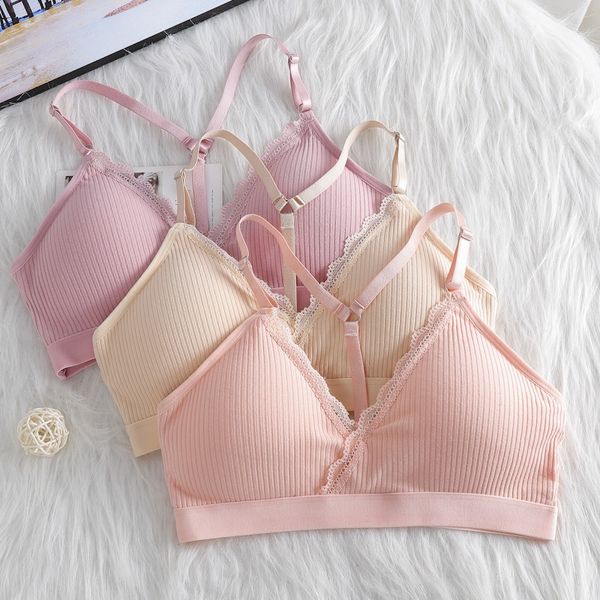 underwear female cotton suspenders beautiful back tube no steel ring sports wrapped chest student girls gathered thin bra, Black;white
underwear female cotton suspenders beautiful back tube no steel ring sports wrapped chest student girls gathered thin bra, Black;white